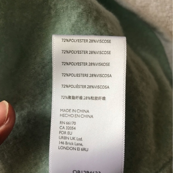 URBAN Outfitters terry -cloth style tank summer mini dress in pale green. - Picture 11 of 13